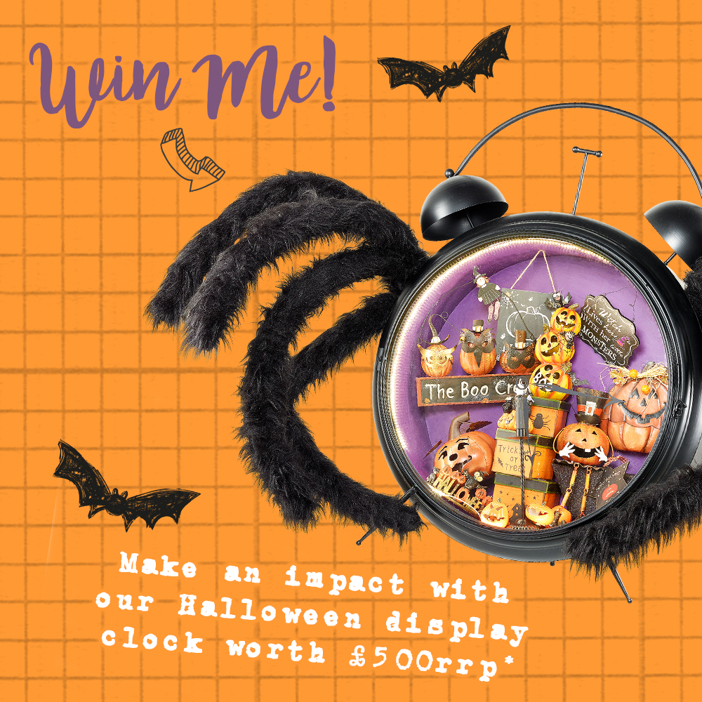 Halloween Competition! Win our Spider Display Clock