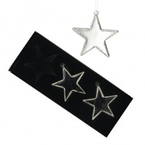 Hanging Glass Stars Set Of 3
