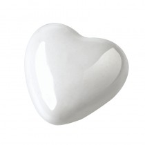 White Ceramic Heart Ornament