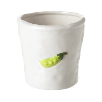 Pea Pod Ceramic Pot