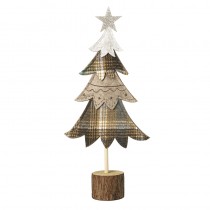 Tapestry Christmas Tree On A Log Lrg