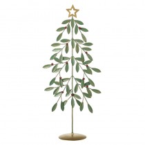 Green Leaves Metal Xmas Tree Lrg