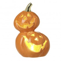 Ceramic Led Pumpkin Heads