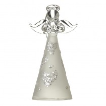 Glass Angel With Hearts