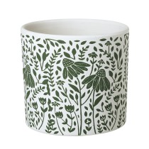 Sml Green & White Pot