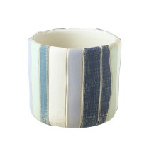 Stone Blue Striped Pot