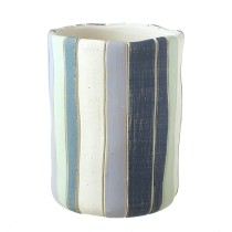 Stone Blue Striped Pot