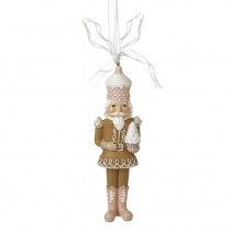 Resin Gingerbread Nutcracker Hanging Dec