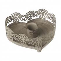 Metal Heart Candle Holder