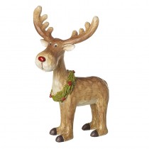 Deer With Wreath Necklace