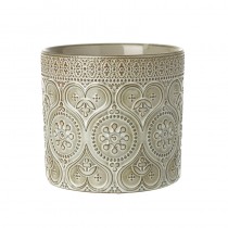 Grey Patterned Ceramic Pot