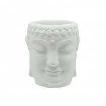 Cement Buddha Pot White