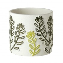 Medium Cement Leaf Pot