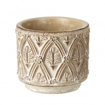 Small Patterned Cement Pot