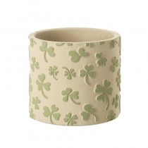 Four Leaf Clover Cement Pot Sml