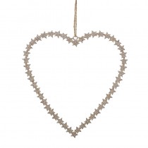 Gold Metal Heart Made Of Stars
