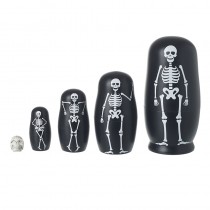 Skeleton & Skull Russian Doll