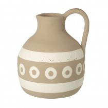Spot And Stripe Ceramic Jug
