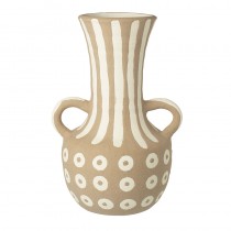Stripes And Spots Ceramic Vase