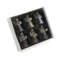 Coloured Hanging Glass Pastel Angels