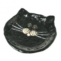 Cat Face Plate Black