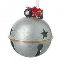 Metal Bell With Ceramic Tractor Top
