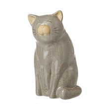 Blue Ceramic Cat Ornament