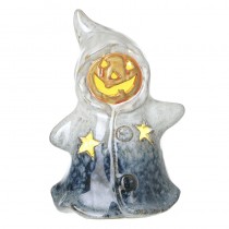 Light Up Ceramic Blue & White Ghost