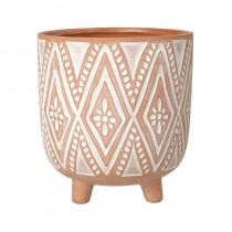 Patterned Terracotta Pot