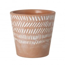 Small Pattern Terracotta Pot