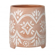 Large Pattern Terracotta Pot