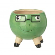 Frog With Glasses Pot