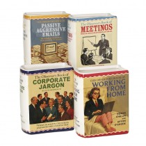 Ceramic Office Humour Pen Pots Mix 4