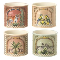 Animal  Ceramic Pots Lrg (Mix 4)
