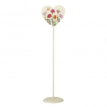 Floral Metal Heart Stand Sml