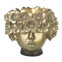 Large Floral Head Pot