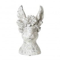 Resin Flower Head Rabbit Pot Small