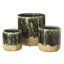 Set Of 3 Ceramic Pots
