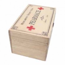 Vintage Style Wooden Pharmacie Box