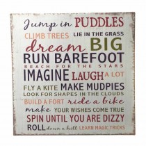 Metal Dream Big Plaque