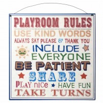 Playroom Rules Sign