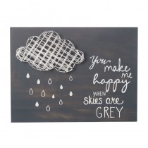 You Make Me Happy Wall Sign