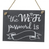 The Wifi Password Is Slate Sign