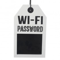 Wifi Password Wooden Chalkboard