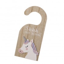 Shhh...Unicorn Door Hanger