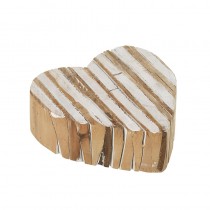 Sml Wooden Slice Heart