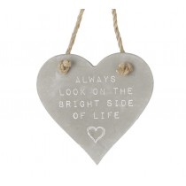 Large Hanging Heart Plaque Always Look..