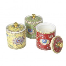 Candles In Ceramic Pots Mix