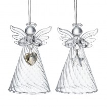 Glass Angel Mix With Star And Heart Mix