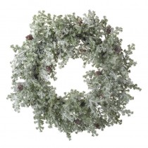 Green Wreath With Small Pinecones